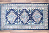 Indian Rug Hand Knotted Oriental Rug Royal Boukhara With Silk 3'2x5'10
