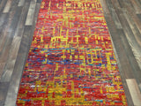 Indian Rug Hand Knotted Oriental Rug Sari Silk 3'1x5'0