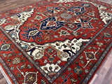 Indian Rug Hand Knotted Oriental Rug Serapi 13'11x9'11