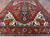 Indian Rug Hand Knotted Oriental Rug Serapi 13'11x9'11