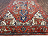 Indian Rug Hand Knotted Oriental Rug Serapi 13'11x9'11