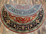 Indian Rug Hand Knotted Oriental Rug Serapi 6'0x6'0