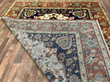 Indian Rug Hand Knotted Oriental Rug Serapi 7'11x9'10