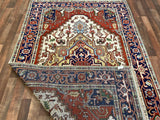Indian Rug Hand Knotted Oriental Rug Serapi 8'0x4'11