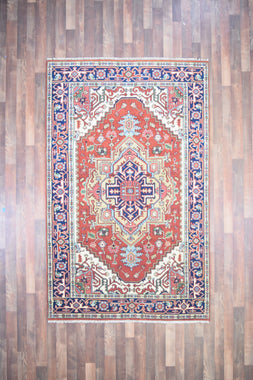 Indian Rug Hand Knotted Oriental Rug Serapi (Origin #16) 7'11x5'0