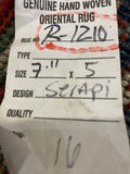 Indian Rug Hand Knotted Oriental Rug Serapi (Origin #16) 7'11x5'0