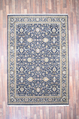 Indian Rug Hand Knotted Oriental Rug Tabriz 6'0x9'0