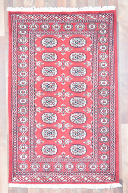 Indian Rug Hand Knotted Oriental Rug Type: Craig HK // Design: Bukhara 3'2x5'0