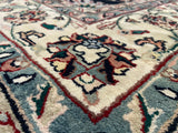Indian Rug Hand Knotted Oriental Rug Type: Indo // Design: Kashan 5'2x8'7