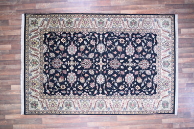 Indian Rug Hand Knotted Oriental Rug Type: Indo // Design: Tabriz 6'0x9'0