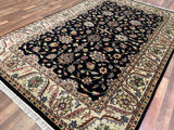 Indian Rug Hand Knotted Oriental Rug Type: Indo // Design: Tabriz 6'0x9'0