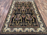Indian Rug Hand Knotted Oriental Rug Type: Indo // Design: Tabriz 6'0x9'0