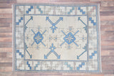 Indian Rug Hand Knotted Oriental Rug Type: Kazak 5'2x4'4