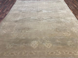 Indian Rug Hand Knotted Oriental Rug Type: Oushak 10'9x9'0