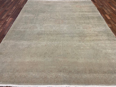 Indian Rug Hand Knotted Oriental Rug Type: Oushak // Design: Worn Out 10'2x7'10