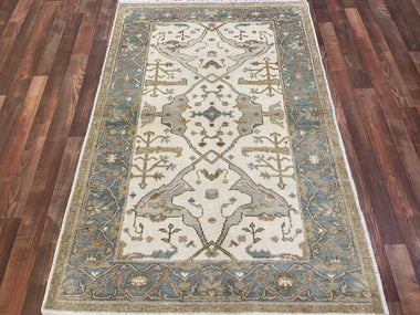 Indian Rug Hand Knotted Oriental Rug Type: Oushak (Origin #120) 6'1x4'1
