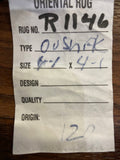 Indian Rug Hand Knotted Oriental Rug Type: Oushak (Origin #120) 6'1x4'1