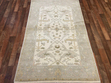 Indian Rug Hand Knotted Oriental Rug Type: Oushak (Origin #122) 6'3x3'11