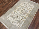 Indian Rug Hand Knotted Oriental Rug Type: Oushak (Origin #122) 6'3x3'11