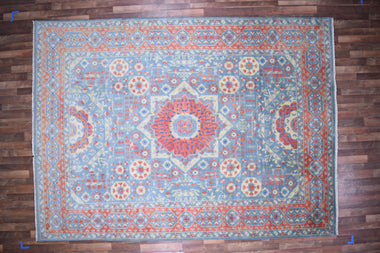 Indian Rug Hand Knotted Oriental Rug Type: Oushak (Origin #227) 8'5x11'10