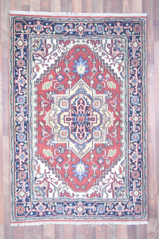 Indian Rug Hand Knotted Oriental Rug Type: Serapi (Origin #505) 6'1x4'1