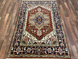Indian Rug Hand Knotted Oriental Rug Type: Serapi (Origin #505) 6'1x4'1