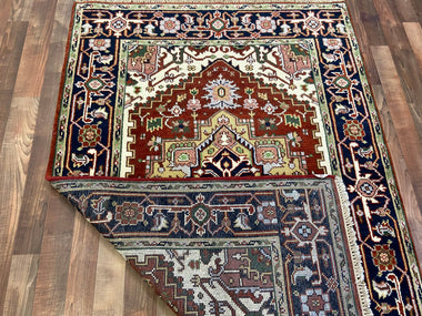 Indian Rug Hand Knotted Oriental Rug Type: Serapi (Origin #505) 6'1x4'1