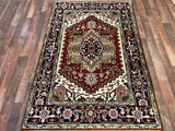 Indian Rug Hand Knotted Oriental Rug Type: Serapi (Origin #505) 6'1x4'1