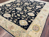 Indian Rug Hand Knotted Oriental Rug Very Fine Peshawer 10'0x11'5