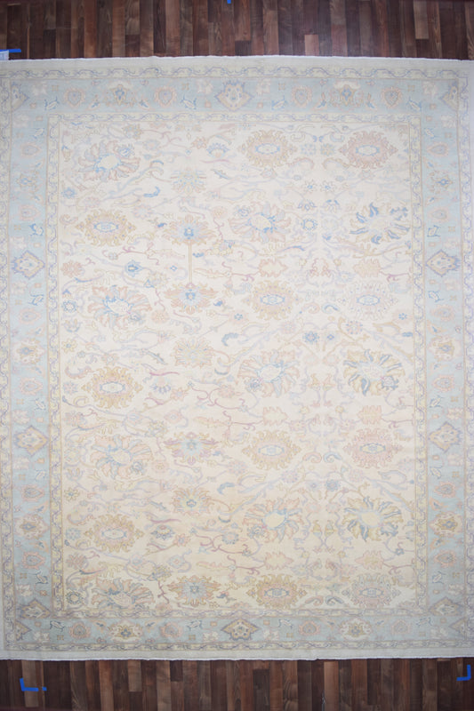 Pakistani Rug Hand Knotted Oriental Rug Very Fine Pakistan Peshawar 12'10x10'5