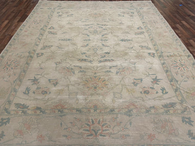 Pakistani Rug Hand Knotted Oriental Rug Very Fine Pakistan Peshawar 12'1x9'8