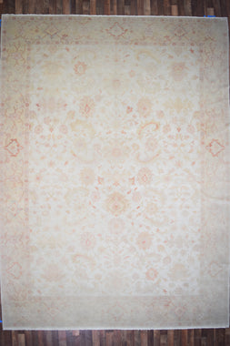 Pakistani Rug Hand Knotted Oriental Rug Very Fine Pakistan Peshawar 13'10x10'3