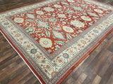 Pakistani Rug Hand Knotted Oriental Rug Very Fine Pakistan Peshawar 13'4x10'4