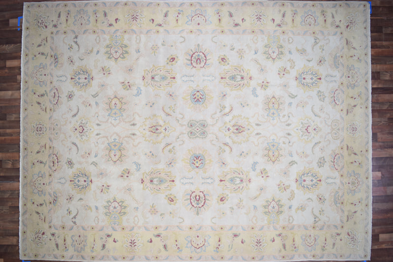 Pakistani Rug Hand Knotted Oriental Rug Very Fine Pakistan Peshawar 13'6x10'0