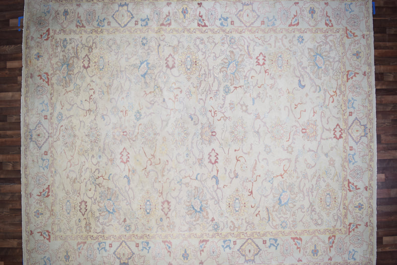 Pakistani Rug Hand Knotted Oriental Rug Very Fine Pakistan Peshawar 13'7x10'1