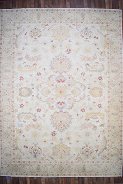 Pakistani Rug Hand Knotted Oriental Rug Very Fine Pakistan Peshawar 14'0x10'2