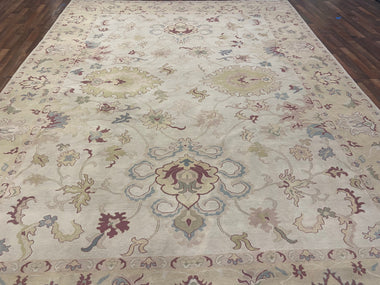 Pakistani Rug Hand Knotted Oriental Rug Very Fine Pakistan Peshawar 14'4x10'5