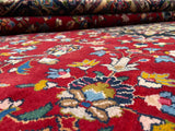 Persian Rug Hand Knotted Oriental Rug Very Fine Old Persian Kashan 12'4x9'6