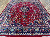 Persian Rug Hand Knotted Oriental Rug Very Fine Old Persian Kashan 12'4x9'6