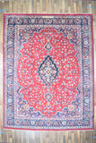Persian Rug Hand Knotted Oriental Rug Very Fine Old Persian Kashan 12'4x9'6