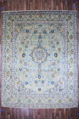 Persian Rug Hand Knotted Oriental Rug Very Fine Old Persian Tabriz 12'5x9'10