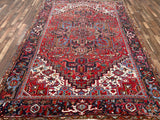 Persian Rug Hand Knotted Oriental Rug Very Fine Persian Heriz 7'8x11