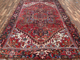 Persian Rug Hand Knotted Oriental Rug Very Fine Persian Heriz 7'8x11