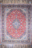 Persian Rug Hand Knotted Oriental Rug Very Fine Persian Kashan 10'3x12'10