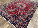 Persian Rug Hand Knotted Oriental Rug Very Fine Persian Kashan 10'5x7'4