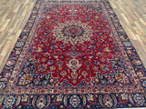 Persian Rug Hand Knotted Oriental Rug Very Fine Persian Kashan 10'5x7'4