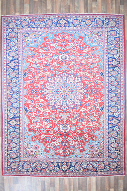 Persian Rug Hand Knotted Oriental Rug Very Fine Persian Kashan 10'8x8'6