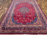 Persian Rug Hand Knotted Oriental Rug Very Fine Persian Kashan 11'1x7'10