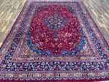 Persian Rug Hand Knotted Oriental Rug Very Fine Persian Kashan 11'1x7'10