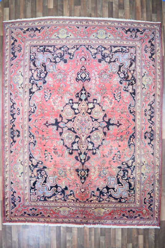 Persian Rug Hand Knotted Oriental Rug Very Fine Persian Kashan 11'2x8'8